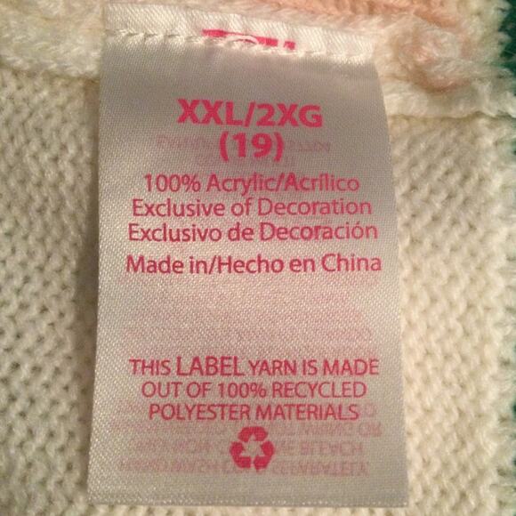 Ugly Christmas Sweater Blessed embellished themed Juniors XXL/19 - Picture 5 of 5